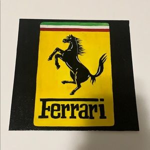Custom Handmade Ferrari Painting